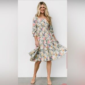 Baltic Born Marta floral midi dress